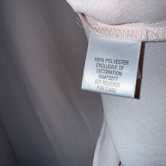 Apt 9 Women’s Blouse Top 3/4 Sleeve Ruffles Bohemian Perforated Details Size L - Picture 9 of 11